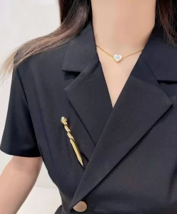 Chanel Gole Metal Pen Brooch