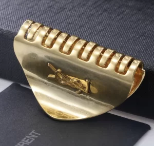 Saint Laurent YSL Gold Metal Claw Clip