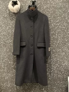 Chanel Dark Gray Wool Coat