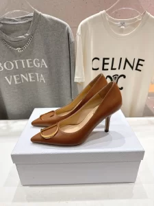 Dior Brown Leather Pumps 85MM