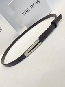 The Row Kuk Dark Brown Leather Belt 15MM