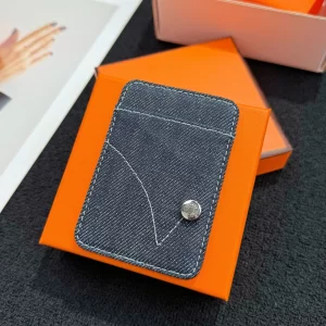 Hermes Jean Patch MagSafe Card Holder Blue