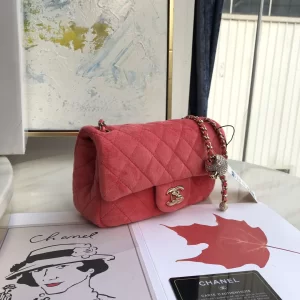 Luxury Womens Handbags Chanel Mini Velvet Flap Bag 20x13x7CM A118PP750 AA138861