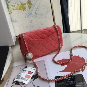 Luxury Womens Handbags Chanel Mini Velvet Flap Bag 20x13x7CM A118PP750 AA138861