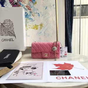 Chanel Mini Velvet Flap Bag