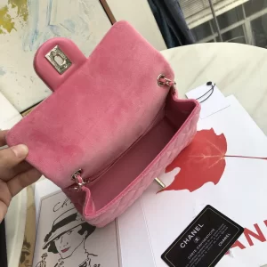 Luxury Womens Handbags Chanel Mini Velvet Flap Bag 20x13x7CM A118PP750 AA138862