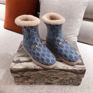 Gucci Classic GG Lame Horsebit Ankle Boot 