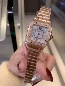 Cartier Sandoz V12 Mini Diamonds Watch 27MM 
