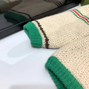 Luxury Womens Clothing Gucci Alpaca Wool Jacquard Cardigan SML A154PP580 AA146114