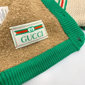 Luxury Womens Clothing Gucci Alpaca Wool Jacquard Cardigan SML A154PP580 AA146114