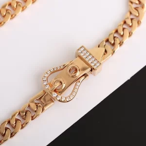 Luxury Womens Jewelry Hermes Boucle Sellier Gold Bracelet A205PP300 AA146197