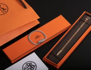 Luxury Womens Jewelry Hermes Boucle Sellier Silver Bracelet A205PP300 AA146198