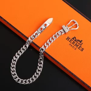 Luxury Womens Jewelry Hermes Boucle Sellier Silver Bracelet A205PP300 AA146199