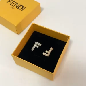 Luxury Womens Jewelry Fendi Crystals FF Motif Earring A39PP125 AA146348