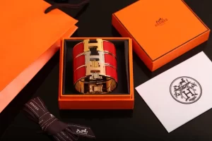 Hermes Clic Clac H Wide Bracelet Red 