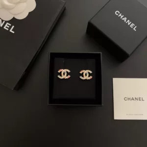 Luxury Womens Jewelry Chanel Vintage Crystals CC Logo Earrings A39PP120 AA146983