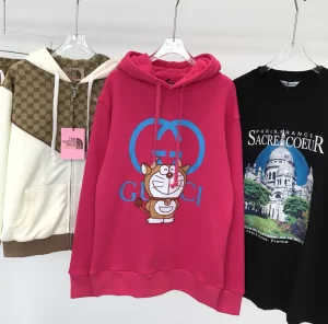 Gucci x Doraemon Cotton Sweatshirt Rose Red 