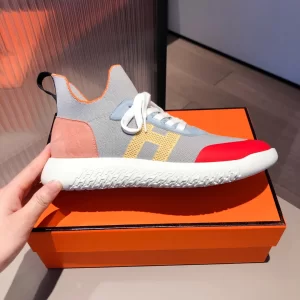 Luxury Womens Shoes Hermes 2020 21FW Crew High Top Sneaker 35 To 41 A151PP430 AA147496