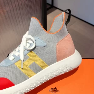 Luxury Womens Shoes Hermes 2020 21FW Crew High Top Sneaker 35 To 41 A151PP430 AA147496