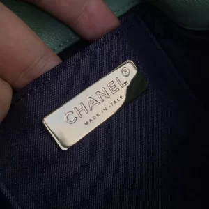 Luxury Womens Handbags Chanel Tweed Backpack Green AS0325 23x21x15CM A53PP880 AA147827