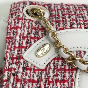 Luxury Womens Handbags Chanel Tweed Backpack Pink AS0325 23x21x15CM A53PP880 AA147826