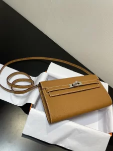 Hermes Tan Epsom Kelly WOC Wallet To Go 