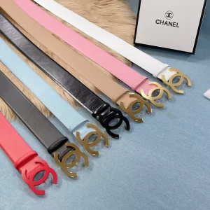 Luxury Womens Belts Chanel Large CC Logo Belt in Calfskin 50MM A175PP280 AA148918