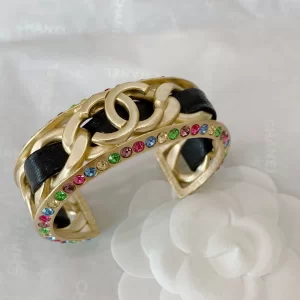 Chanel Gold CC Logo Chain Bracelet 