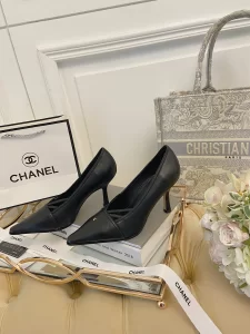 Chanel CC Logo Pumps Black 70MM 