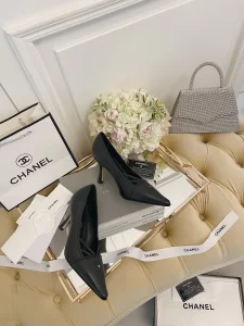 Luxury Womens Shoes Chanel CC Logo Pumps Black 70MM 35 To 40 A151PP430 AA148779