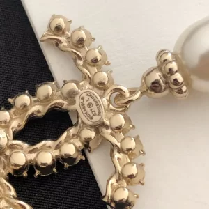 Luxury Womens Jewelry Chanel Cyrstals CC Logo Drop Earrings A39PP150 AA150211