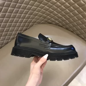 Luxury Mens Shoes Gucci Horsebit Leather Loafers in Black 38 To 44 A151PP570 AA150705