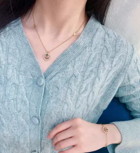 Luxury Womens Jewelry Dior in Heart Lights Necklaces A39PP158 AA150908