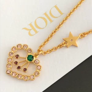 Luxury Womens Jewelry Dior in Heart Lights Necklaces A39PP158 AA150908
