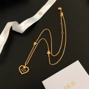 Luxury Womens Jewelry Dior in Heart Lights Necklaces A39PP158 AA150908