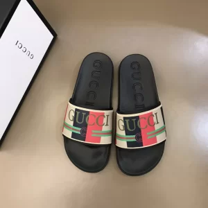 Gucci Logo Printed Slide Sandal 