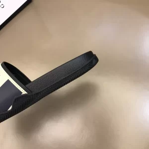 Luxury Mens Shoes Gucci Logo Printed Slide Sandal 38 To 45 A151PP350 AA151196