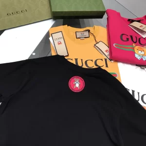 Luxury Womens Clothing Gucci x Kai Black Cotton T Shirt SML A29PP280 AA151407