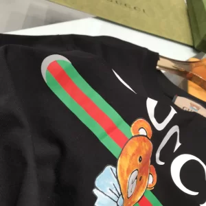 Luxury Womens Clothing Gucci x Kai Black Cotton T Shirt SML A29PP280 AA151407