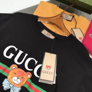 Luxury Womens Clothing Gucci x Kai Black Cotton T Shirt SML A29PP280 AA151407