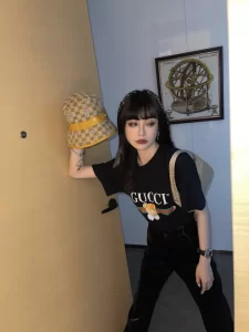 Luxury Womens Clothing Gucci x Kai Black Cotton T Shirt SML A29PP280 AA151407