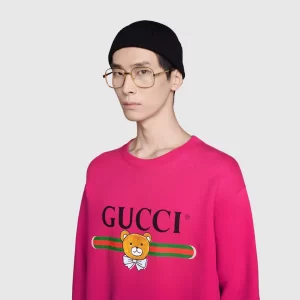 Luxury Womens Clothing Gucci x Kai Rose Cotton SweatShirt SML A29PP480 AA151410