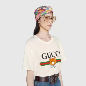 Luxury Womens Clothing Gucci x Kai White Cotton T Shirt SML A29PP280 AA151406