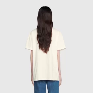 Luxury Womens Clothing Gucci x Kai White Cotton T Shirt SML A29PP280 AA151406