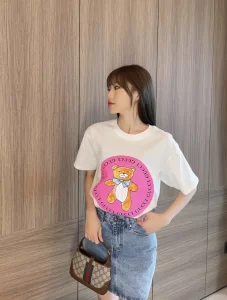 Luxury Womens Clothing Gucci x Kai White Cotton T Shirt SML A29PP280 AA151409
