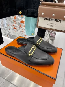 Hermes Camilla Mule Black Calfskin 