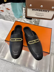 Luxury Womens Shoes Hermes Camilla Mule in Black Calfskin 35 To 40 A136PP510 AA152869