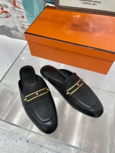 Luxury Womens Shoes Hermes Camilla Mule in Black Calfskin 35 To 40 A136PP510 AA152869