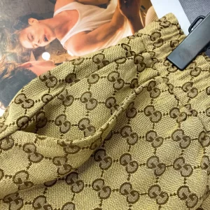 Luxury Womens Clothing Gucci Vintage GG Supreme Canvas Pants SML A154PP480 AA153373