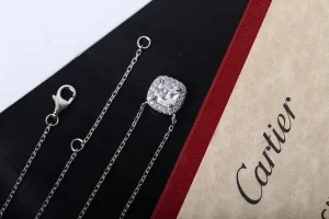 Luxury Womens Jewelry Cartier Destinee Platinum Diamonds Necklaces A205PP260 AA154457